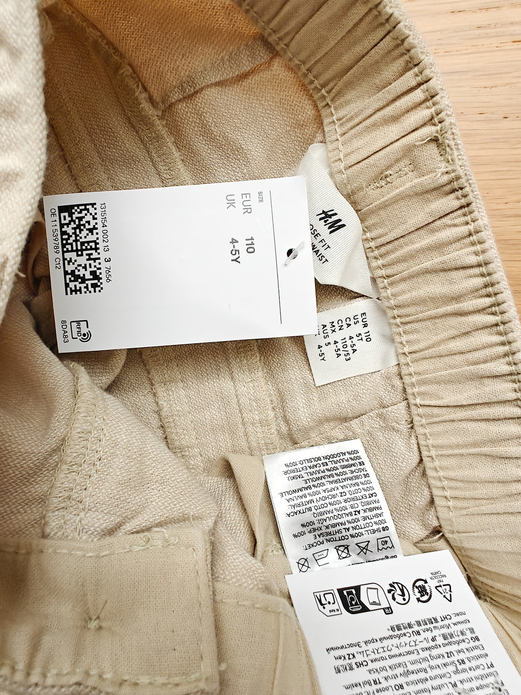 H&M puuvillahousut 110